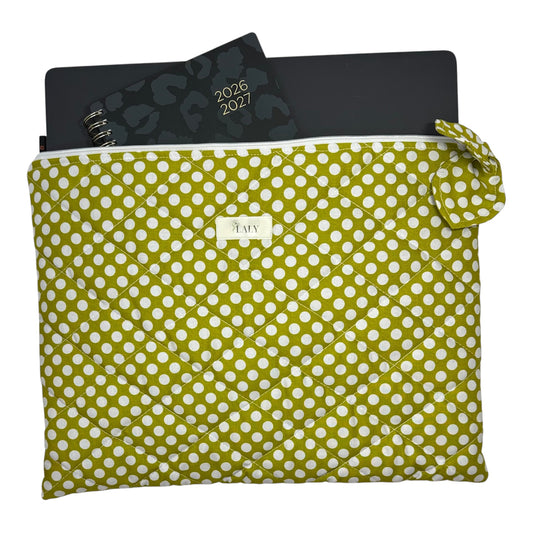 Olive Matching - Laptop Sleeve & Pencil/Glasses Case - Special Bundle