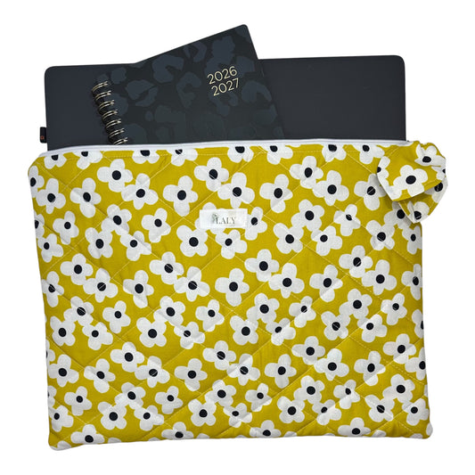 Yellow Bloom - Laptop Sleeve & Pencil/Glasses Case - Special Bundle