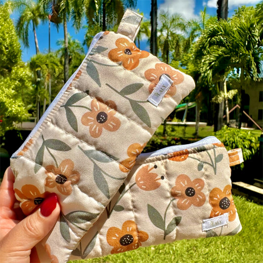 Garden Pencil & Glasses Case