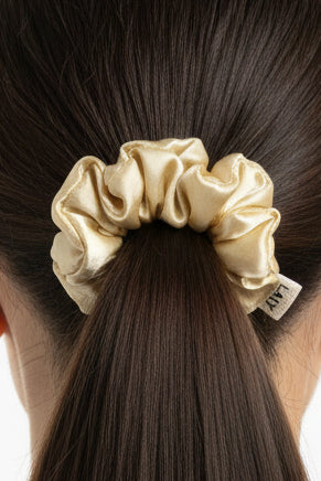 Gold - Set of 2 Satin Scrunchies
