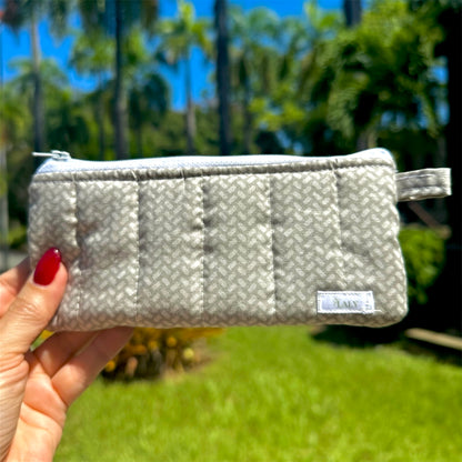 Gray Harmony Pencil & Glasses Case