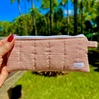 Rose Gold Pencil & Glasses Case