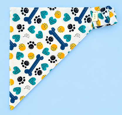 🐶 Scrunchies Pet Bandanas - Little Bones