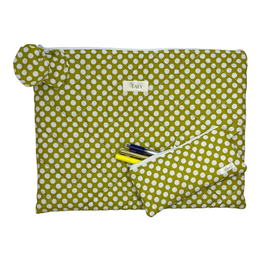 Olive Matching - Laptop Sleeve & Pencil/Glasses Case - Special Bundle