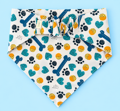 🐶 Scrunchies Pet Bandanas - Little Bones
