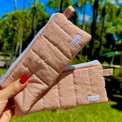 Rose Gold Pencil & Glasses Case