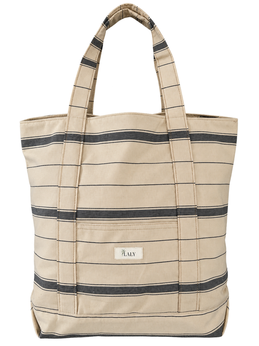 Canva & Lines Tote Bag