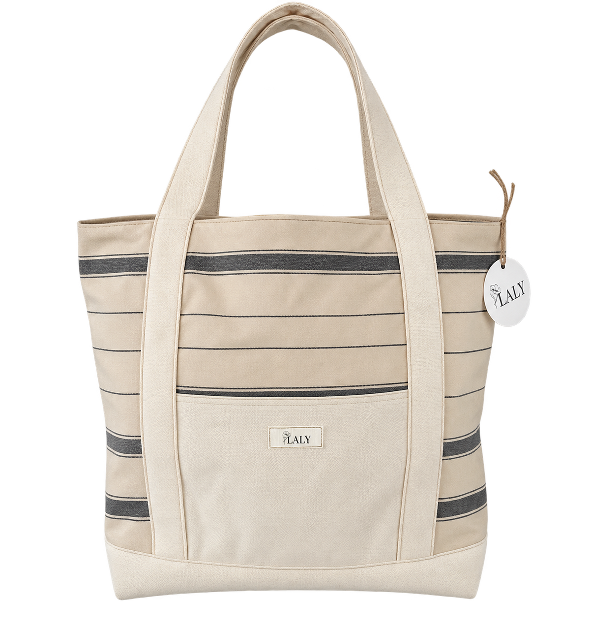 Canva & Lines Tote Bag