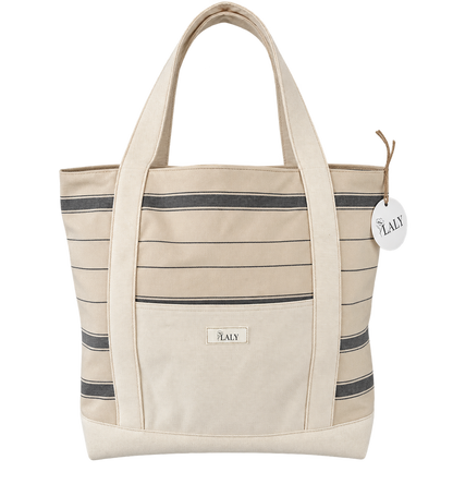 Canva & Lines Tote Bag