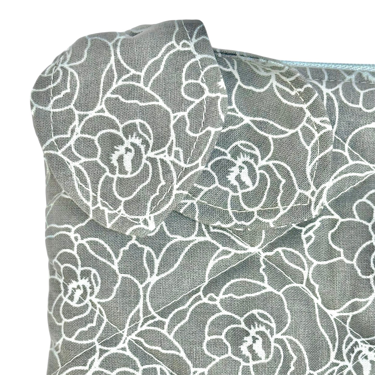 White Flowers Matching - Laptop Sleeve & Pencil/Glasses Case - Special Bundle