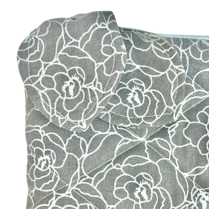 White Flowers Matching - Laptop Sleeve & Pencil/Glasses Case - Special Bundle