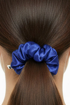 Navy blue - Set of 2 Satin Scrunchies