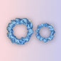 Baby Blue - Set of 2 Satin Scrunchies