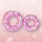 Pink - Set of 2 Satin Scrunchies