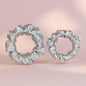 Silver - Set of 2 Satin Scrunchies