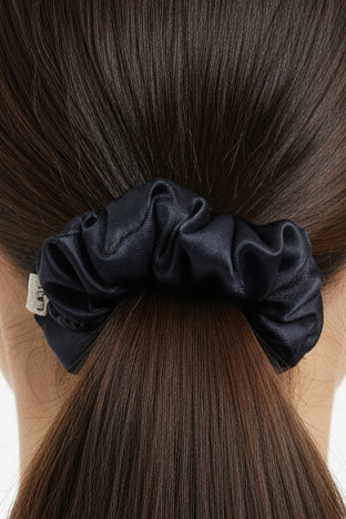Black - Set of 2 Satin Scrunchies