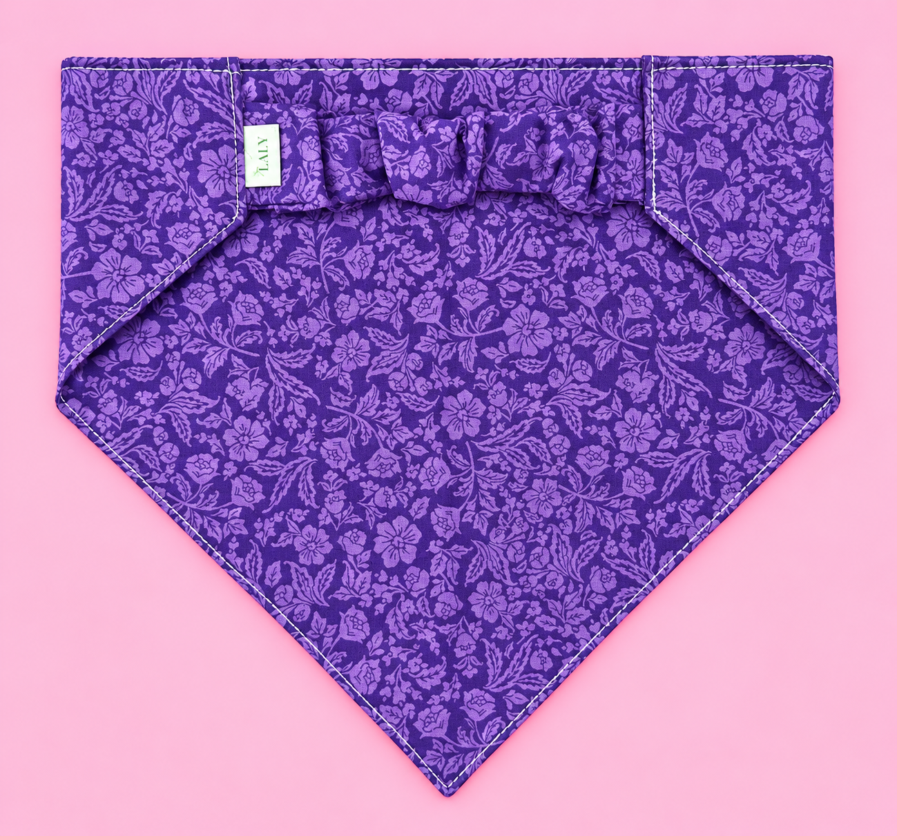 🐶 Scrunchies Pet Bandanas - Violet Flowers