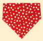 🐶 Scrunchies Pet Bandanas - Tiny Flowers (red)