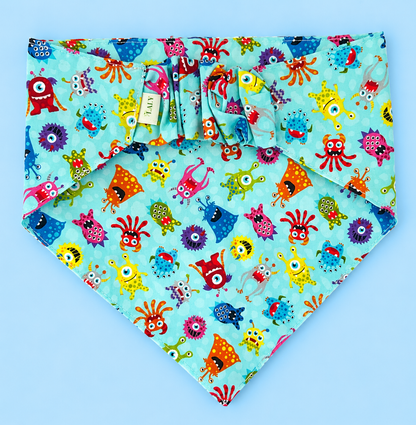 🐶 Scrunchies Pet Bandanas - Little Monsters