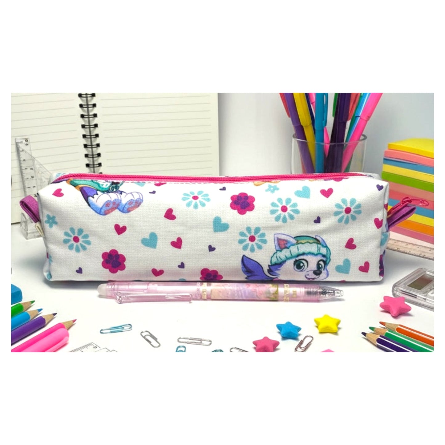 Pencil case with cartoon design